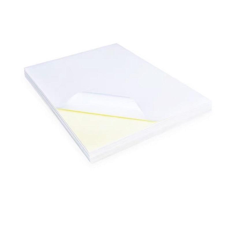 A4 Self Adhesive Sticker Paper Sheet Label Laser Inkjet Print Mailing Address - White Matte4*14-100PCS