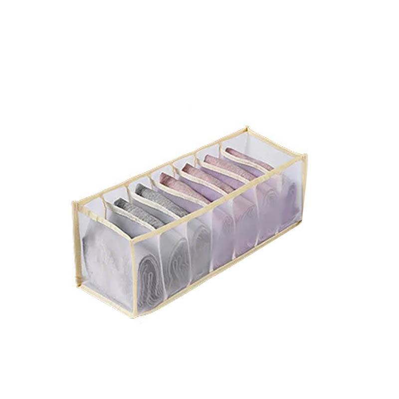 Foldable Drawer Organizer Divider Bra Sock Underwear Storage Closet Wardrobe - White Set of 3 Different Sizes