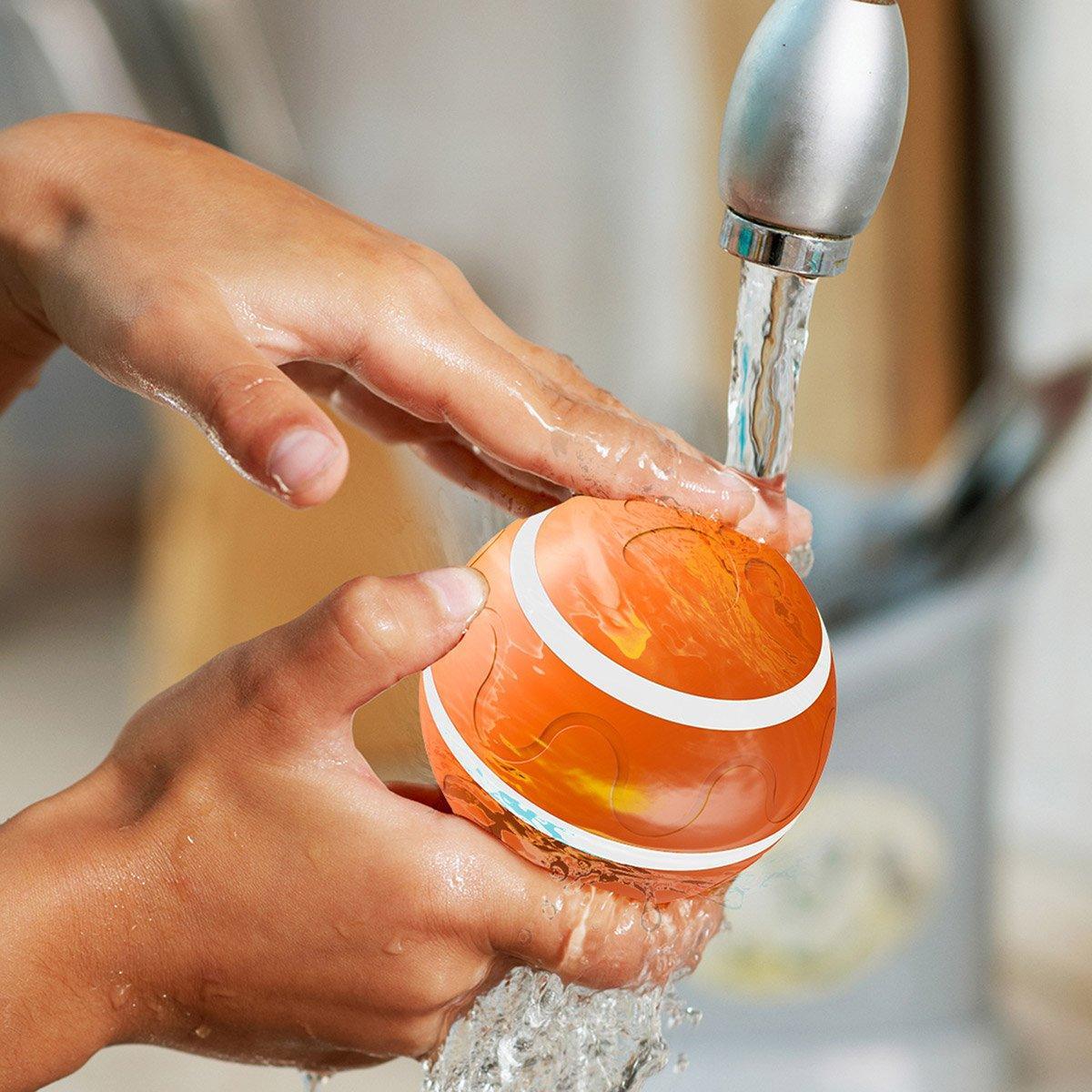 Interactive Smart Cat Dog Automatic Rolling Ball Self-Moving Kitten Pet Toys - Orange