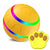 Interactive Smart Cat Dog Automatic Rolling Ball Self-Moving Kitten Pet Toys - Yellow