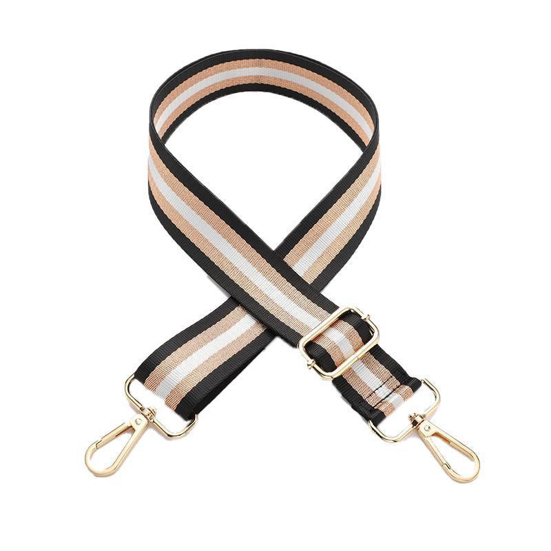 New Crossbody Bag Handbag Belt Satchel Wide Adjustable Canvas Shoulder Strap - Coffee