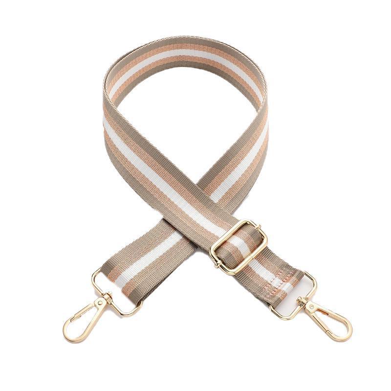 New Crossbody Bag Handbag Belt Satchel Wide Adjustable Canvas Shoulder Strap - Coffee