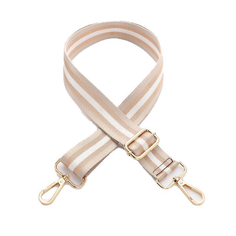 New Crossbody Bag Handbag Belt Satchel Wide Adjustable Canvas Shoulder Strap - Coffee