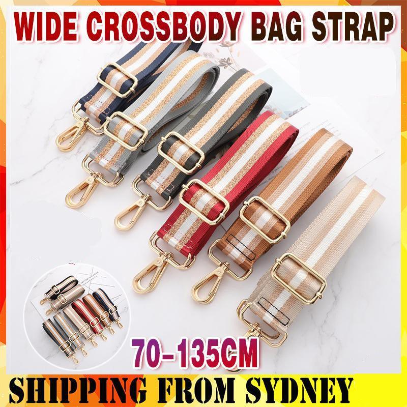 New Crossbody Bag Handbag Belt Satchel Wide Adjustable Canvas Shoulder Strap - Navy