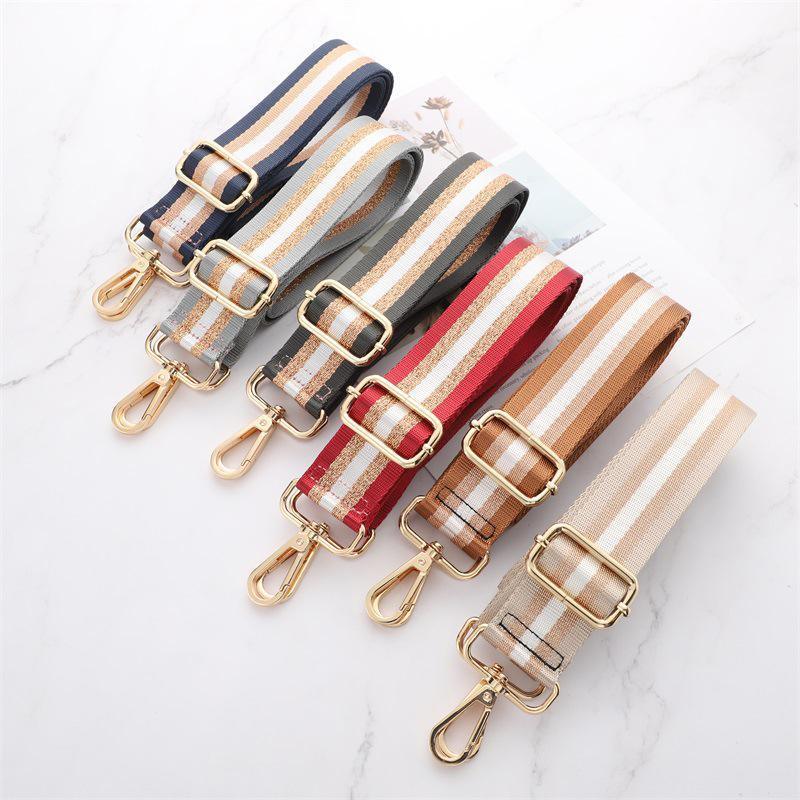 New Crossbody Bag Handbag Belt Satchel Wide Adjustable Canvas Shoulder Strap - Red