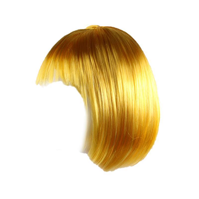 Short Bob Wig with Bangs for Women Synthetic Cosplay Party Hair in 14 Colours - White