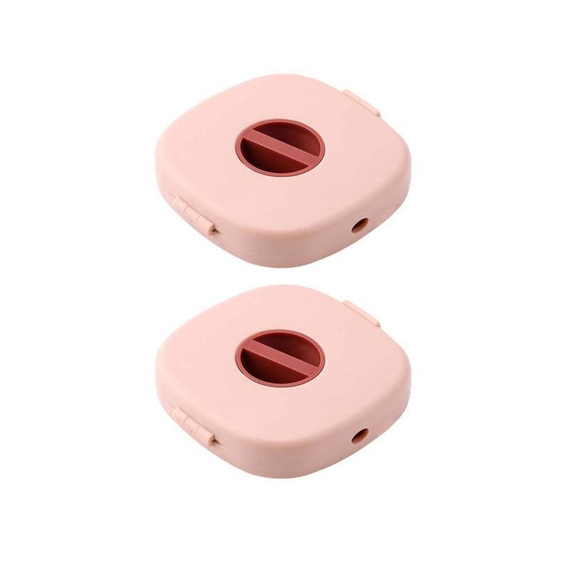 Case Cord Tangle Free Organizer Portable Earphones Manager Wire Winder Cable - Pink*1