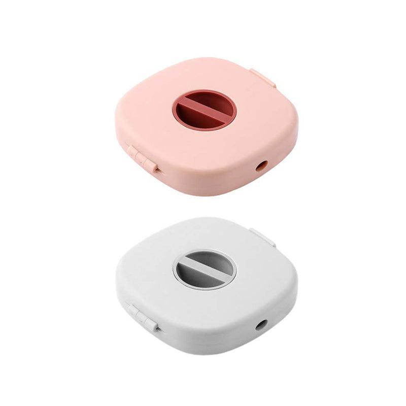 Case Cord Tangle Free Organizer Portable Earphones Manager Wire Winder Cable - Pink*1