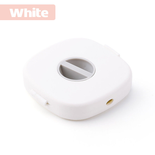 Case Cord Tangle Free Organizer Portable Earphones Manager Wire Winder Cable - White*1