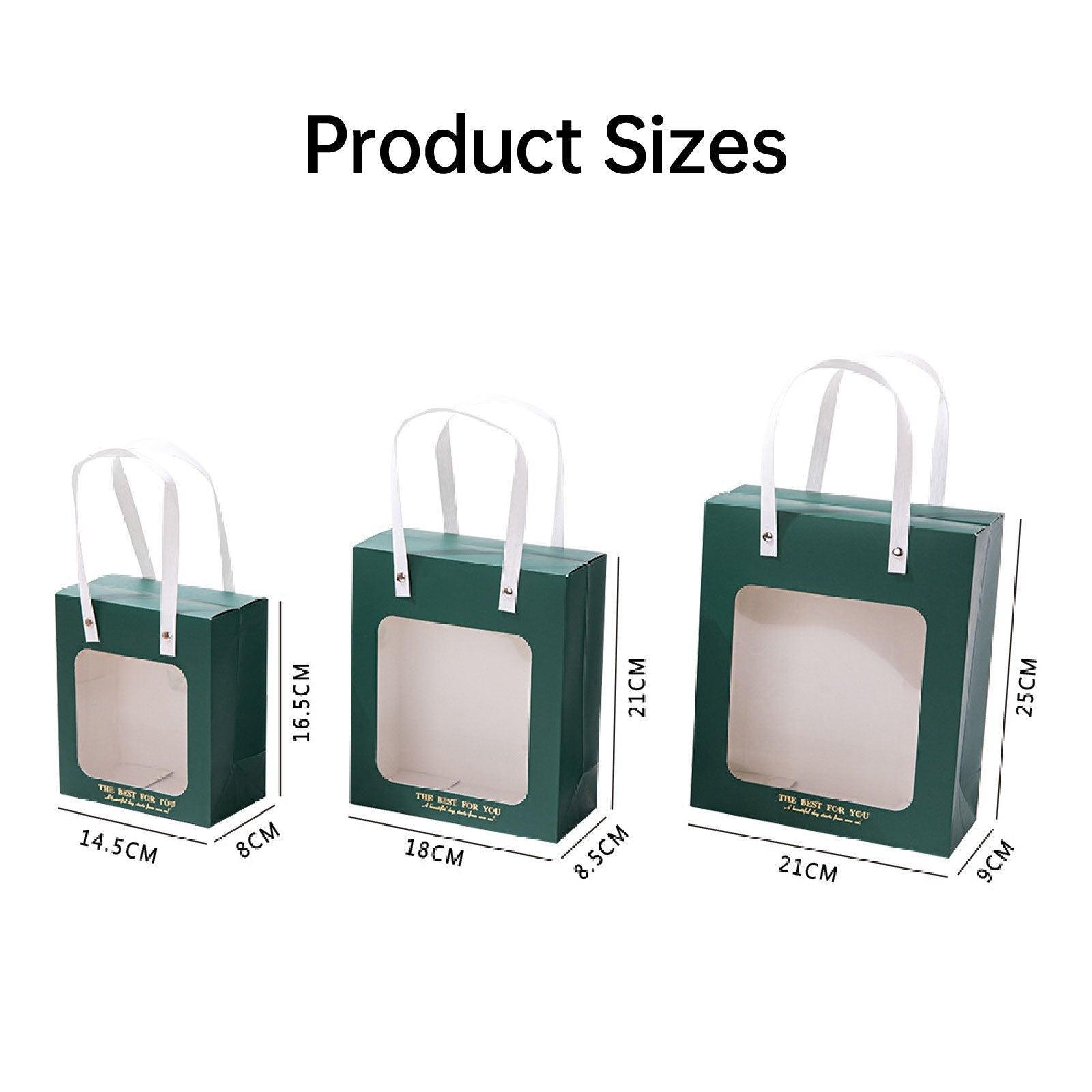 20pcs Translucent Gift Bags Packaging Tote Birthday Party Favors Candy Bags - Beige-M Size