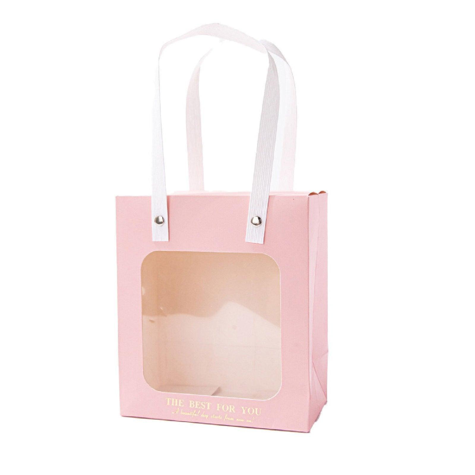 20pcs Translucent Gift Bags Packaging Tote Birthday Party Favors Candy Bags - Green-S Size