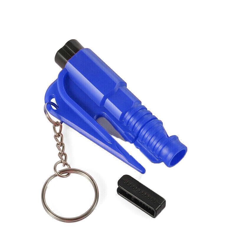 3 In 1 Car Window Glass Breaker Emergency Escape Tool with Cutter - Black