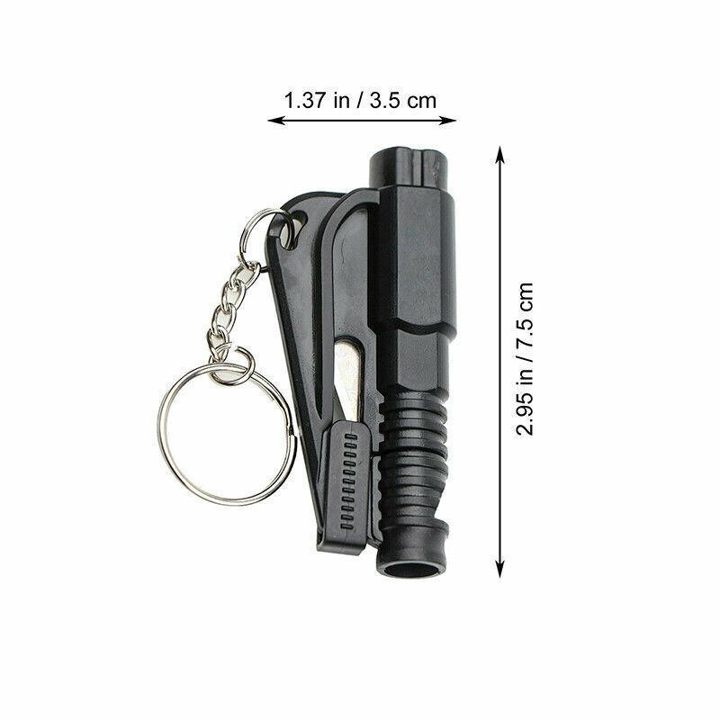 3 In 1 Car Window Glass Breaker Emergency Escape Tool with Cutter - Green