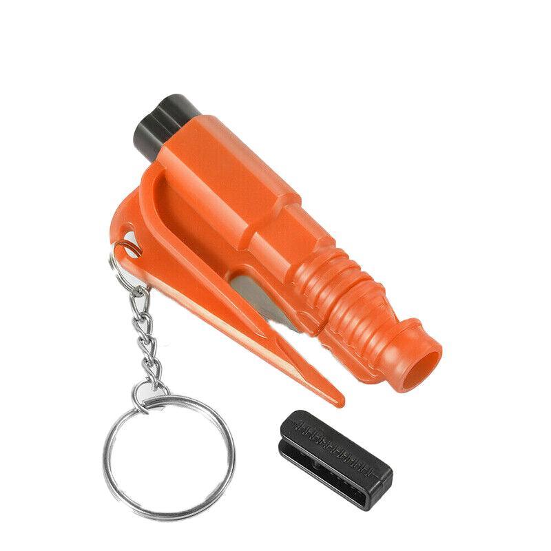 3 In 1 Car Window Glass Breaker Emergency Escape Tool with Cutter - Yellow