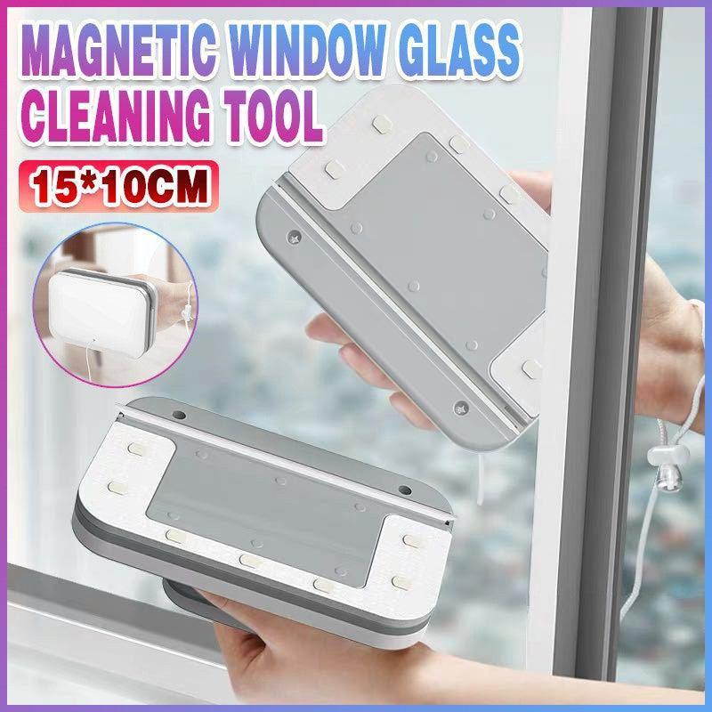 Magnetic Window Glass Cleaning Tool Double Side Glass Cleaner Brush Wiper Home