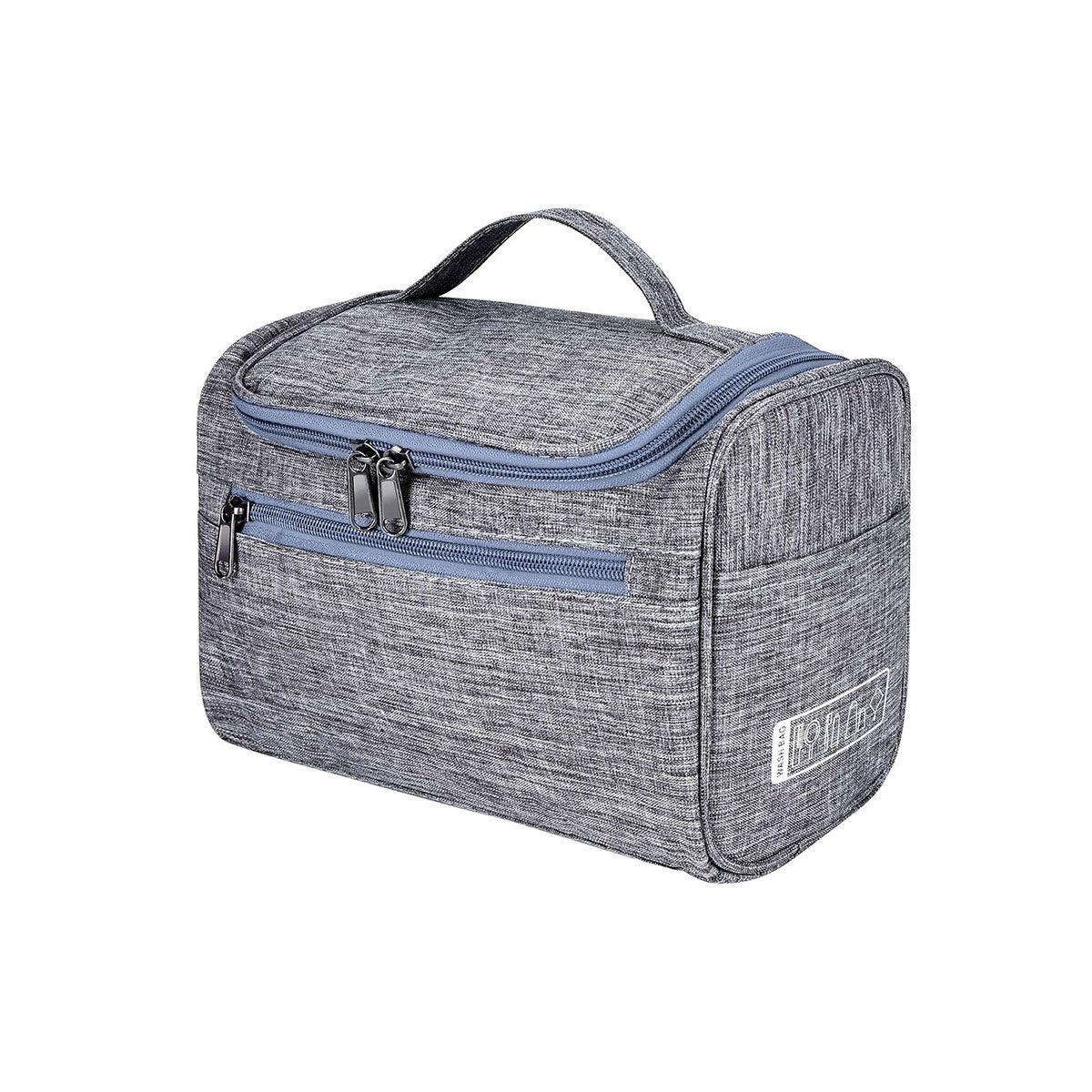 Womens Cosmetic Bag Make Up Case Travel Toiletry Wash Organiser Vanity Nail Box - Wine Red