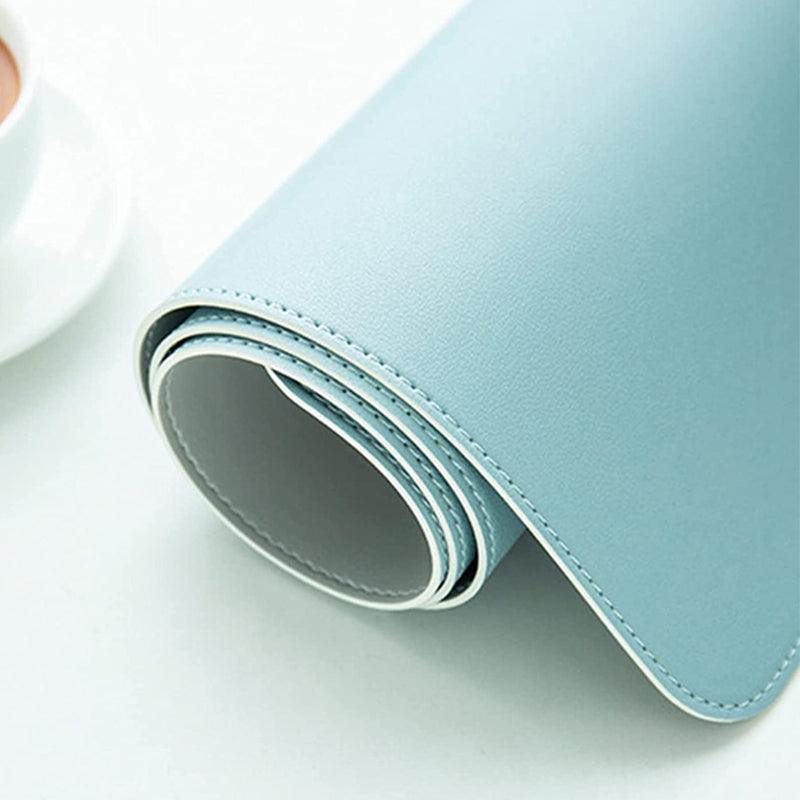 60*30Cm Leather Mouse Pad Gaming Waterproof Mousepad Desk Mat Anti-Slip Rubber - Wine Red