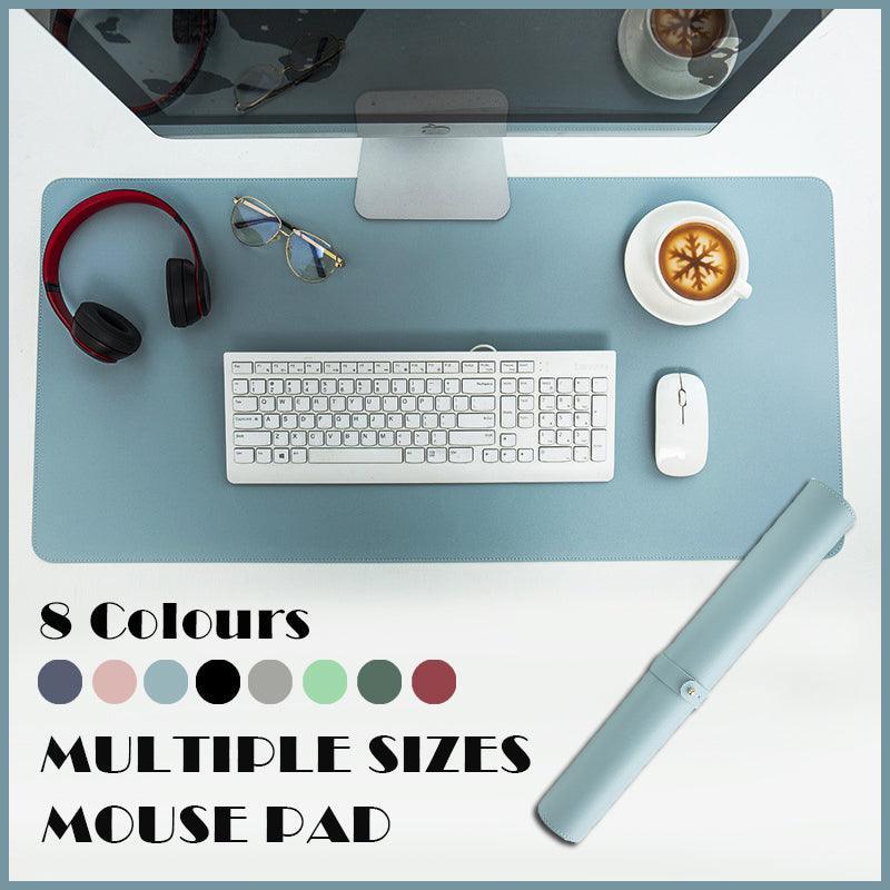 Large Leather Gaming Mouse Pad Waterproof Desk Keyboard Mat 120 x 60cm - Wine Red