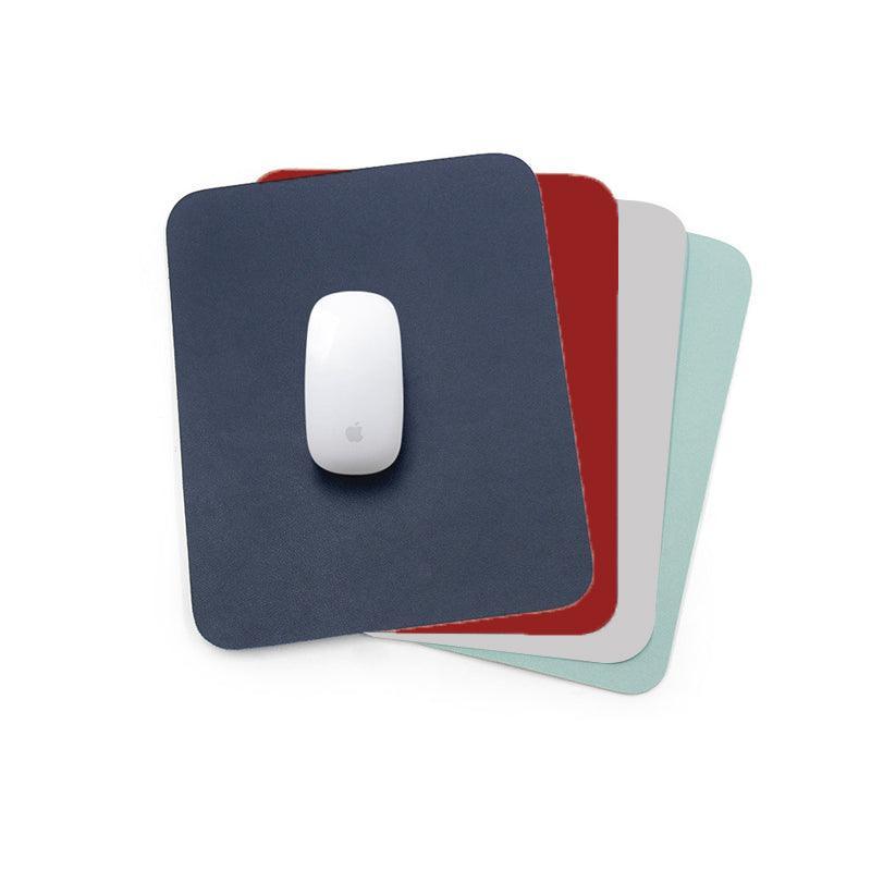 Leather Mouse Pad Gaming Waterproof Desk Mat 25 x 21cm Anti Slip - Wine Red