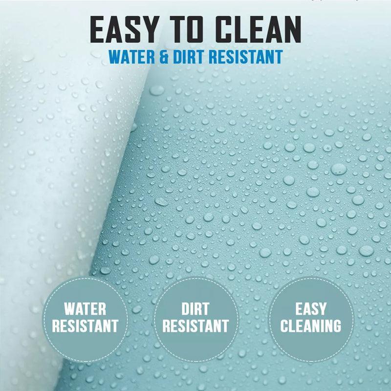 Leather Mouse Pad Gaming Waterproof Desk Mat 25 x 21cm Anti Slip - Wine Red