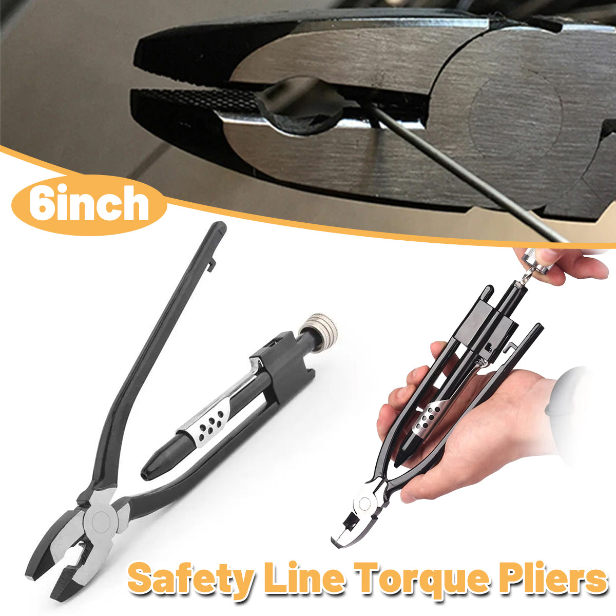 6 Inch Lock Wire Twisting Pliers Aviation Motorcycle Fuse Grip Tool