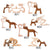 Handmade Wooden Statue Sitting Family and Dog Craft Home Decor - B04