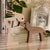 Handmade Wooden Statue Sitting Family and Dog Craft Home Decor - B04