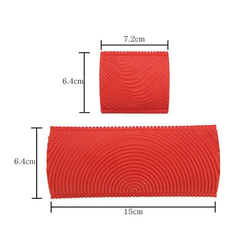 2PCS Wood Graining Tool Wood Grain Wall Art Paint For Wall Painting Decor DIY