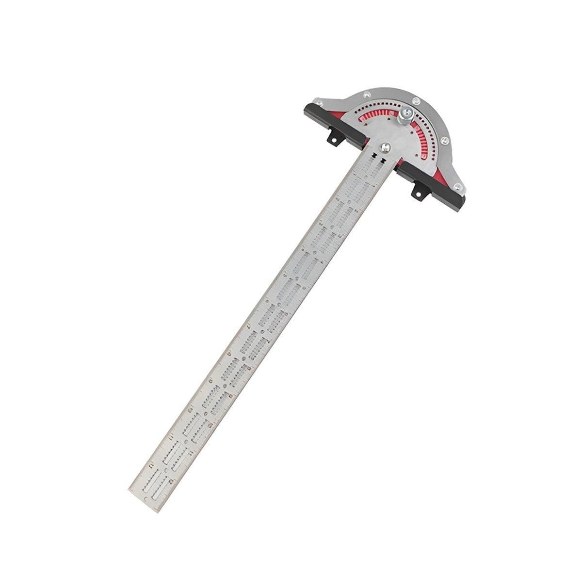 Woodworking Edge Ruler Protractor Angle Measuring Tool Carpenter - 10 inch