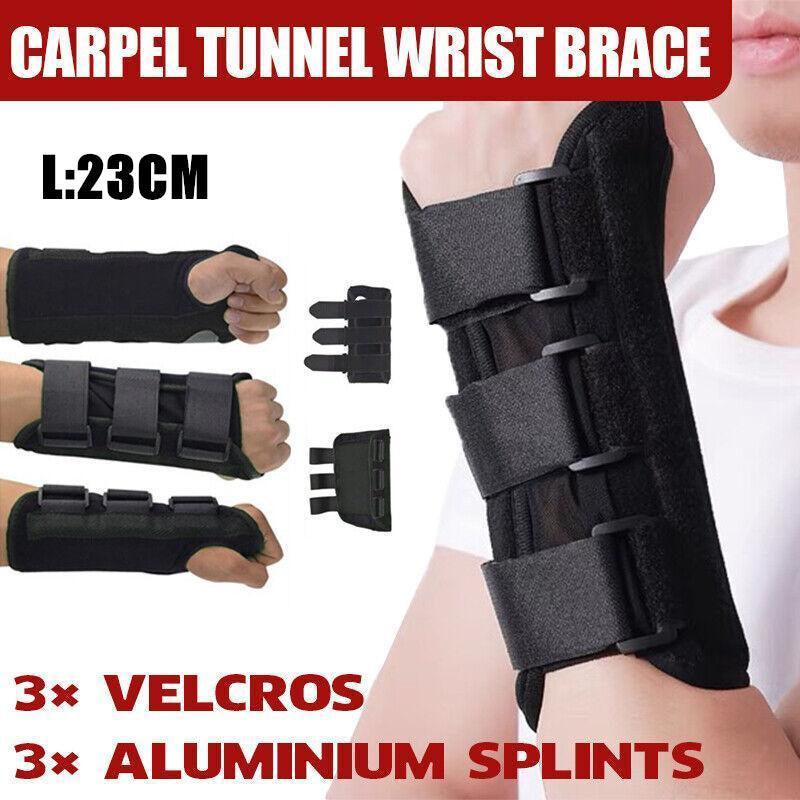 L Size Wrist Splint Brace Protection Support Strap Carpel Tunnel Cts Rsi Pain Relief - Left