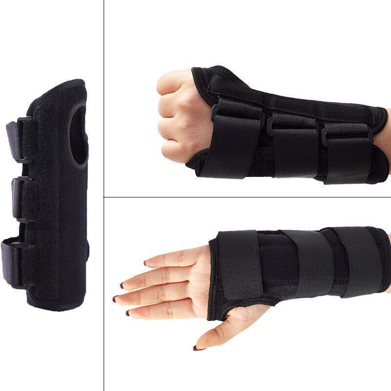 L Size Wrist Splint Brace Protection Support Strap Carpel Tunnel Cts Rsi Pain Relief - Left
