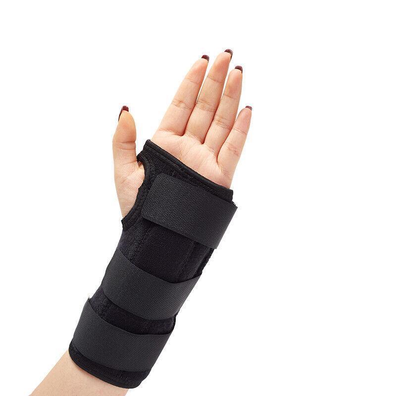 L Size Wrist Splint Brace Protection Support Strap Carpel Tunnel Cts Rsi Pain Relief - Left