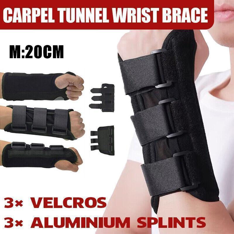 M Size Wrist Splint Brace Protection Support Strap Carpel Tunnel CTS RSI Pain Relief - Left