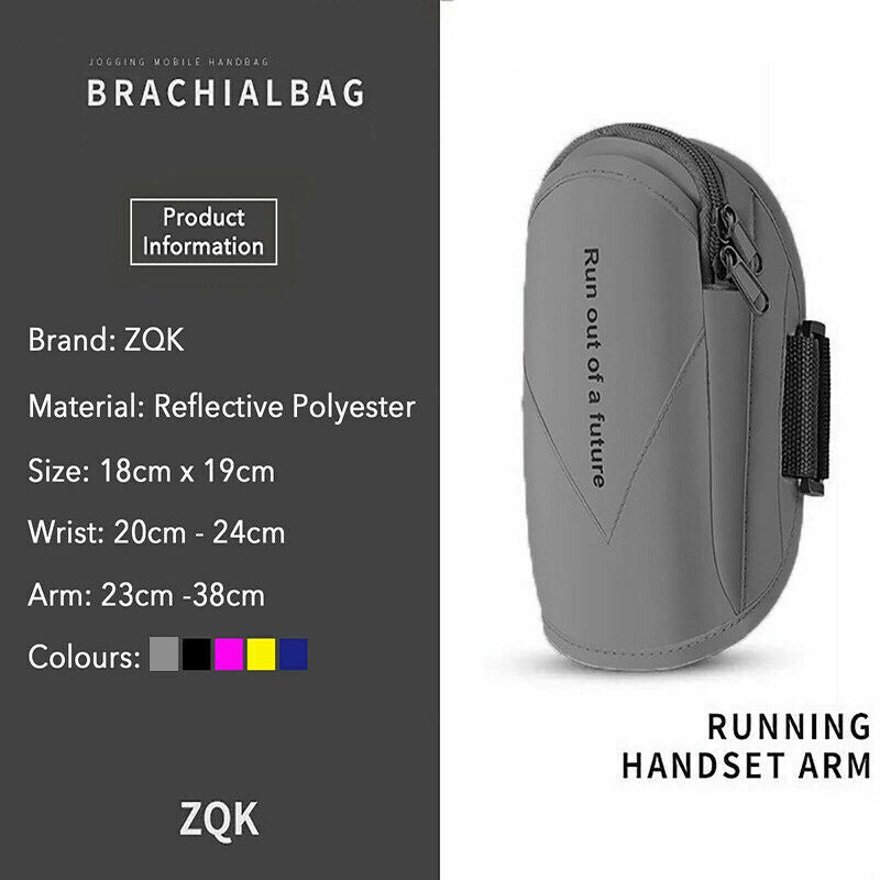 Universal Outdoor Sports Armband Case Phone Holder Gym Running Jogging Arm Band - Navy