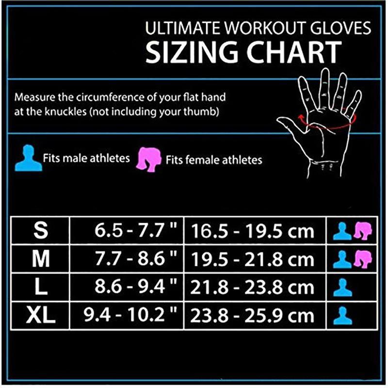 Weight Lifting Training Gloves Women Men Fitness Sports Body Building Gym Gloves - M