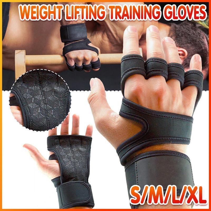 Weight Lifting Training Gloves Women Men Fitness Sports Body Building Gym Gloves - S