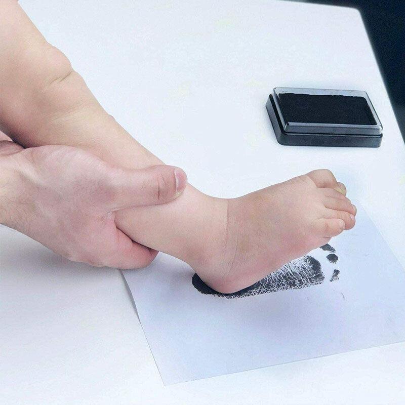 Stamp Ink Pad Rectangular 63x95mm for Rubber Stamps Office Fingerprint Stamping - Black