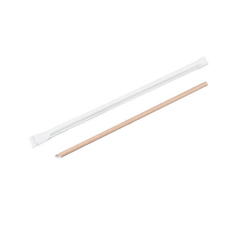 1000-2000pcs Colourful Paper Drinking Straws FOIL Metallic Party - Kraft-12*200mm 1000PCS