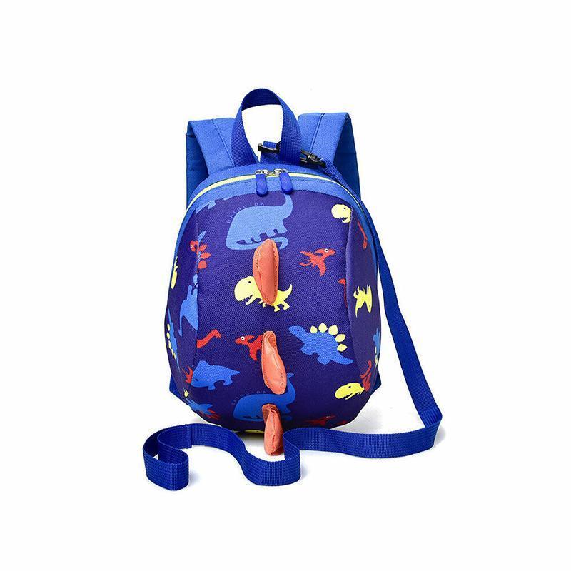 Kids Safety Harness Backpack Toddler Leash Dinosaur Bag Child Anti Lost - Green