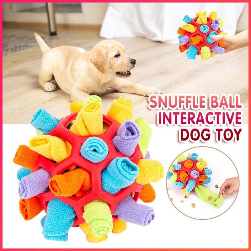 Snuffle Ball Dog Toy for Treat Dispensing and Nose Work Training Soft Washable Feeder