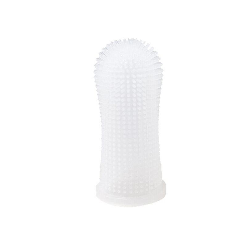 Premium Oral Care Dog Cat Toothbrush Finger Toothbrush Finger Silicone - Yellow