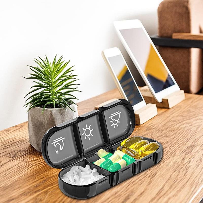 7 Day Medicine Organizer Pill Box Tablet Daily Case Weekly Dispenser Container - Colourful