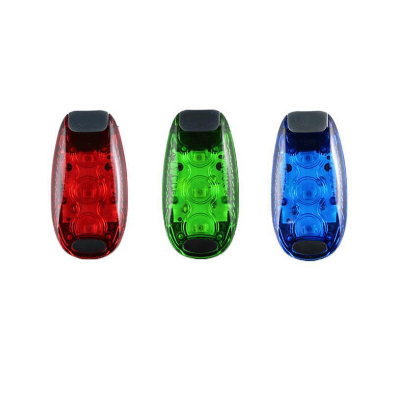 LED Warning Lamp Tail Light for Bicycle Helmet Rear Cycling Running Use - Red
