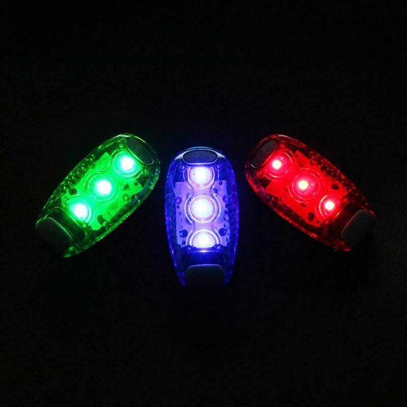 LED Warning Lamp Tail Light for Bicycle Helmet Rear Cycling Running Use - Red
