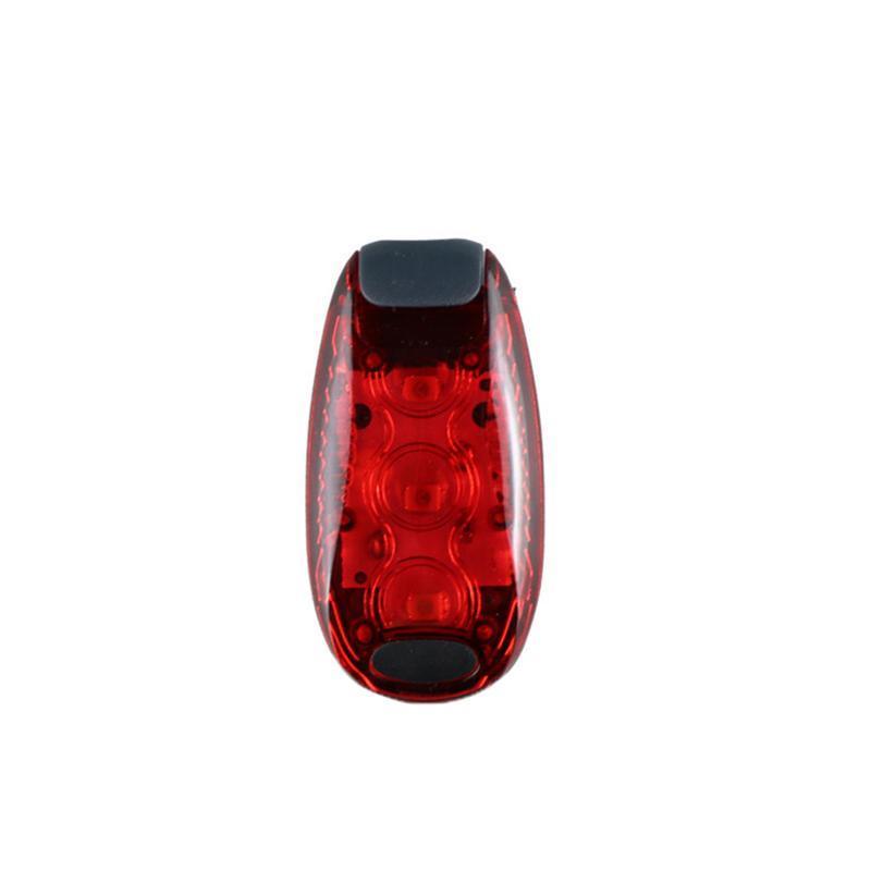 LED Warning Lamp Tail Light for Bicycle Helmet Rear Cycling Running Use - Red