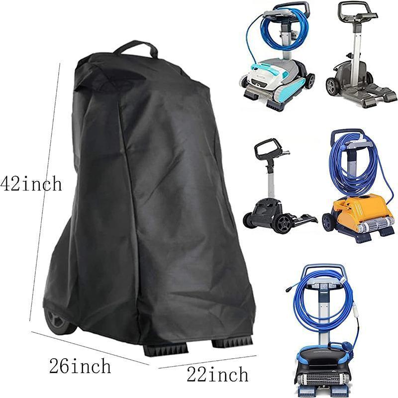 Waterproof Pool Cleaner Cover 420D Oxford Protective Dust Cover with Storage Bag