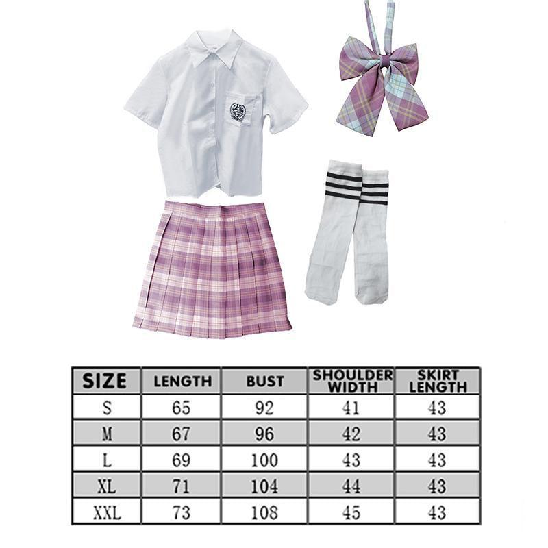 Women Girls School Pleated Skirt Summer High Waist  Tartan Short Skirt AU Stock - M