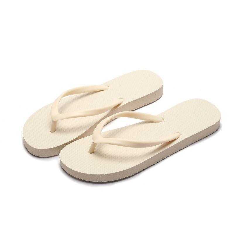 Slippers For Women Casual Fashion Bohemian Beach Shoes Flip Flops Flat Shoes - Beige