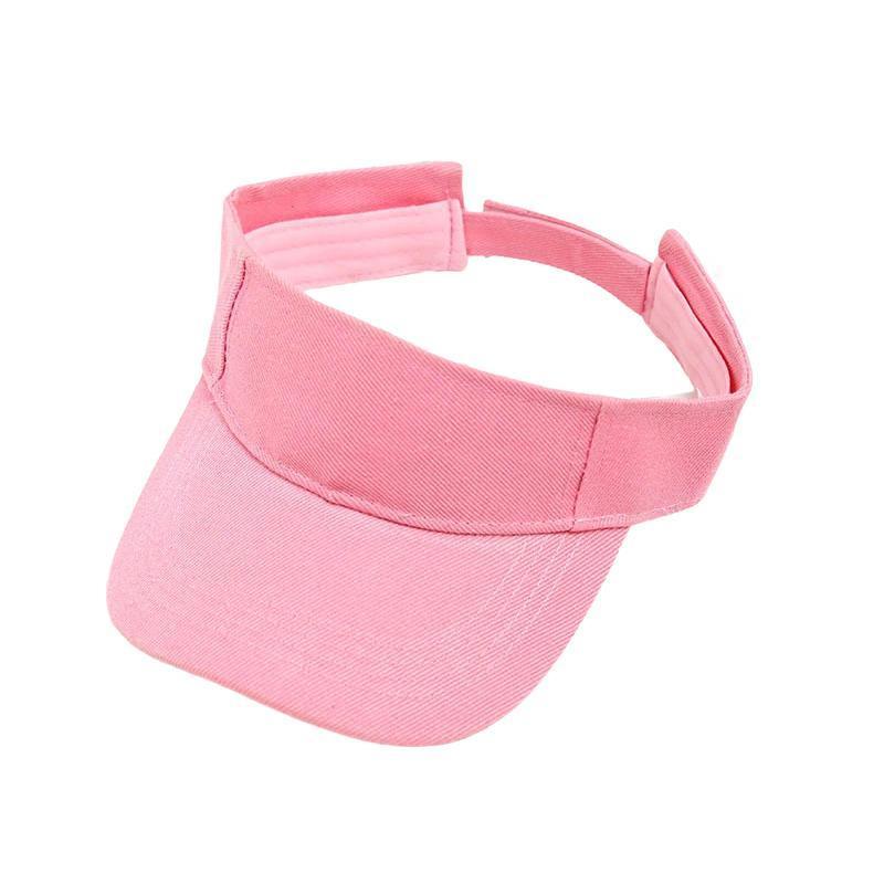 Women Adjustable UV Protection Sport Visor Cap Beach Sun Hat New Stylish Design - White