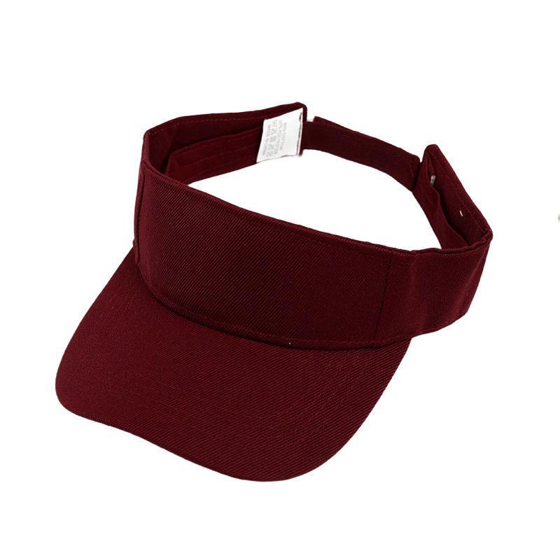 Women Adjustable UV Protection Sport Visor Cap Beach Sun Hat New Stylish Design - Blue